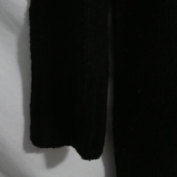 DREAMERS | s-m small to medium | Black Long Sleeve V-Neck Sweater Dress - Picture 6 of 16